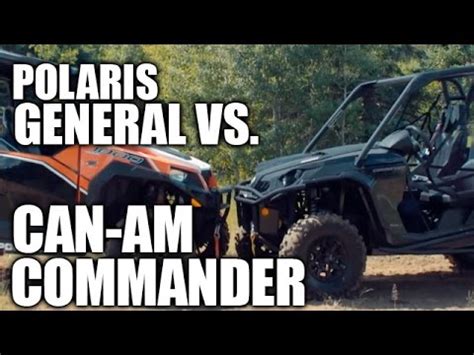 Polaris General 1000 Vs Can Am Commander 1000 UTV Shootout YouTube