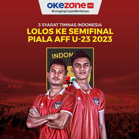 3 Syarat Timnas Indonesia Lolos Ke Semifinal Piala AFF U 23 2023 0