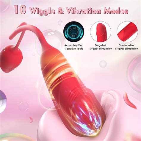 Consolador anal de punto G vibrador de clítoris de juguete rosa para mujeres orgasmo de chorro