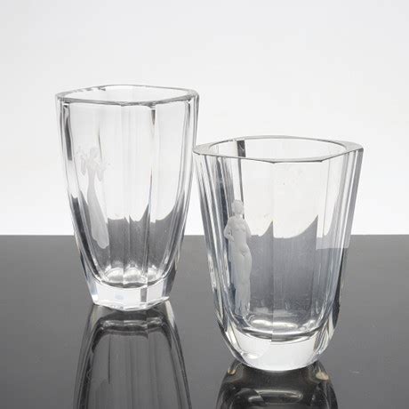 Vaser St Glas Bl A Sven Palmqvist Orrefors Tal Glas