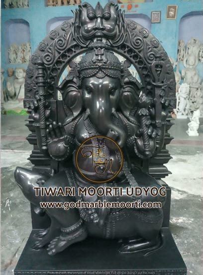 Tiwari Moorti Black Marble Ganesh Statue Size Inches At Rs