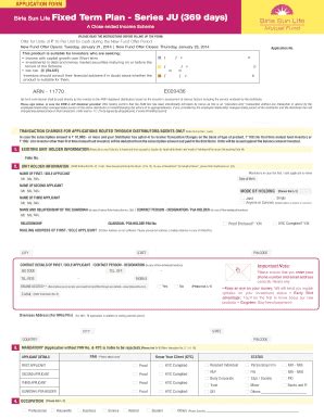 Fillable Online Birla Sun Life Fixed Term Plan Series Ju Days