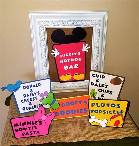 These cute Mickey mouse themed food labels are just what you need to ...