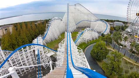 Riding Hakugei Roller Coaster Multi Angle 4k Onride Pov Nagashima