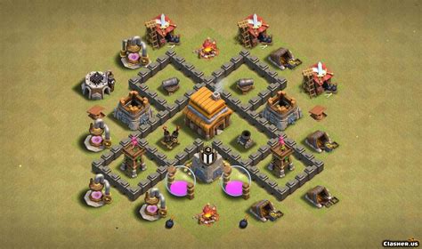 Copy Base Town Hall 4 Th4 Wartrophy Base 150 With Link 0 2022 War Base Clash Of