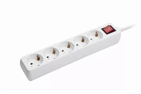 Gembird Power Cube Surge Protector Sockets M White Spg C Pcx Hu