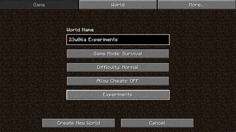 How To Enable Experimental Features In Minecraft Snapshot 23w06a