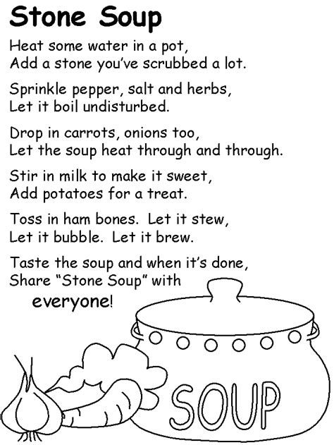 Story Sequence For Stone Soup Free Printables