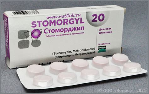 Стоморджил 20 мг, уп. 10 таб. купить в ветеринарном интернет-магазине ...