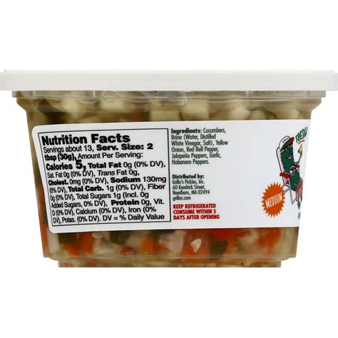 Grillo S Pickles Pickle De Gallo Medium Thick Chunky Fl Oz