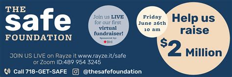 safe foundation rayzeit donation form  duvys media