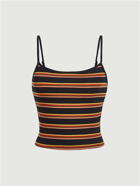 Shein Mod Striped Cami Top Shein Usa