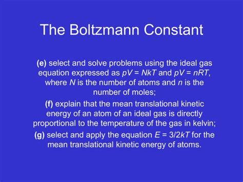 The Boltzmann Constant - science