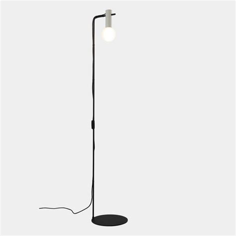 LEDS C Nude Single Curved lámpara pie gris negro Lampara es
