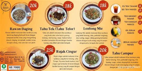 Selalu Diperbarui Menu Warung Suroboyo Cak Nandar Karawaci Tangerang