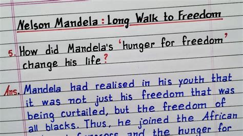 How Did Mandela S Hunger For Freedom Change His Life Nelson Mandela