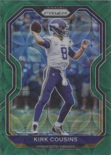 Panini Prizm Green Scope Prizm Kirk Cousins For Sale