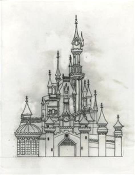 Disney Princess Castle Drawing at PaintingValley.com | Explore ...