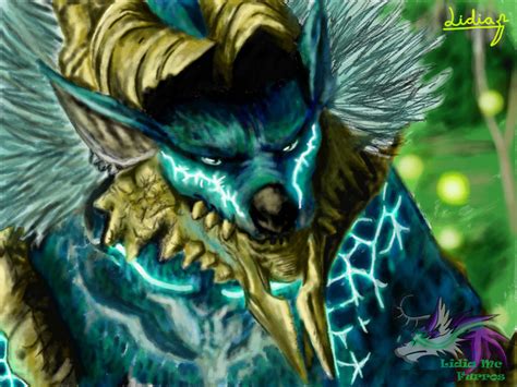 Zinogre fanart by LidiaMcFurrys on DeviantArt