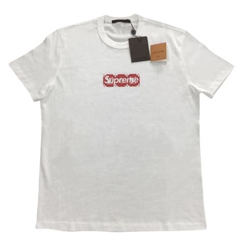 Supreme X Louis Vuitton Box Logo Tee White The Garden