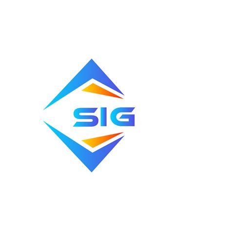 Sig Abstract Technology Logo Design On White Background Sig Creative