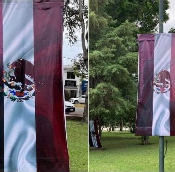 En Nayarit modifican la bandera de México con colores de Morena