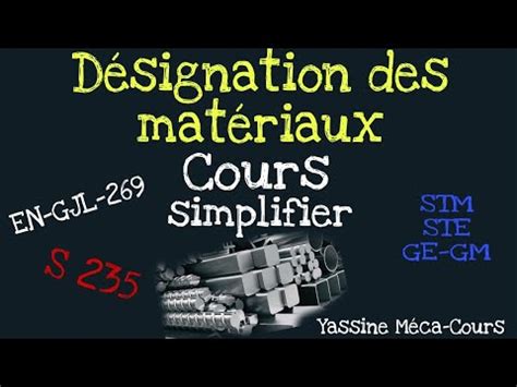 D Signation Des Mat Riaux Introduction Au Cours L Essentiel Du