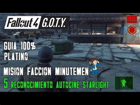 Fallout 4 Mision Faccion Minutemen 5 Reconocimiento Autocine