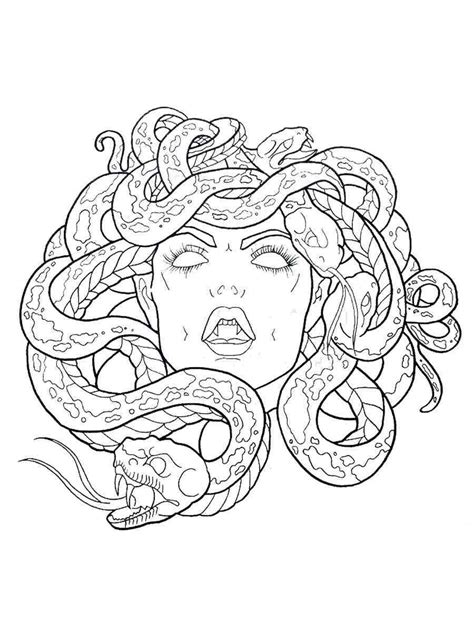 Medusa Coloring Pages