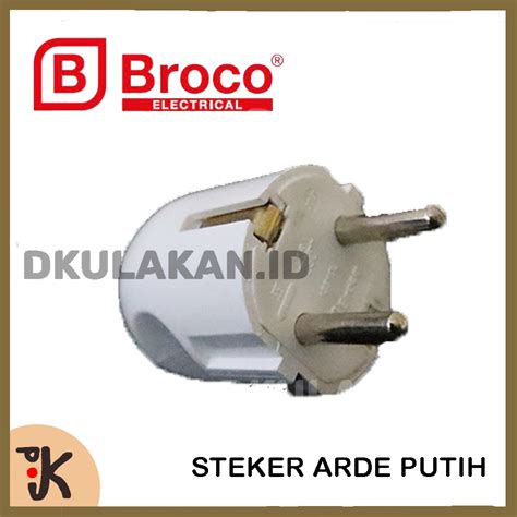 Jual Broco Steker Arde Putih Tipe Colokan Bulat Shopee Indonesia