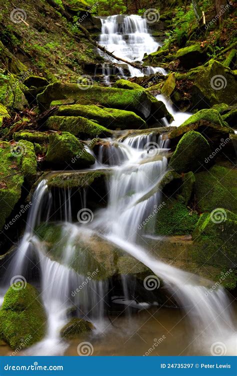 Waterfall Stock Image Image Of Outdoors Foliage Fall 24735297