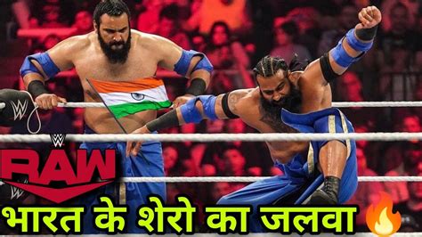 Veer Mahaan Sanga Vs WWE RAW Superstars Indus Sher WWE Raw