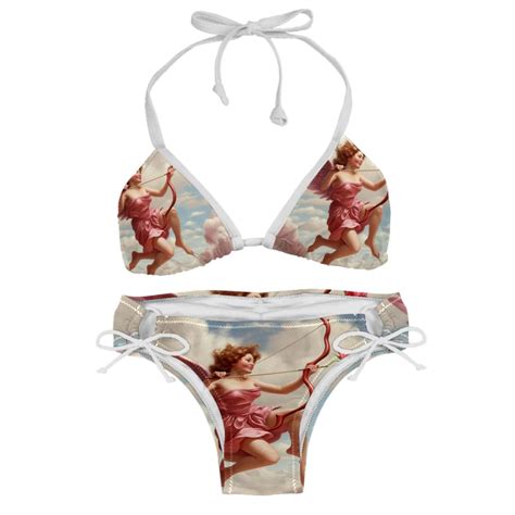 Cupid Swimwear Bikini Set With Detachable Sponge Adjustable Strap