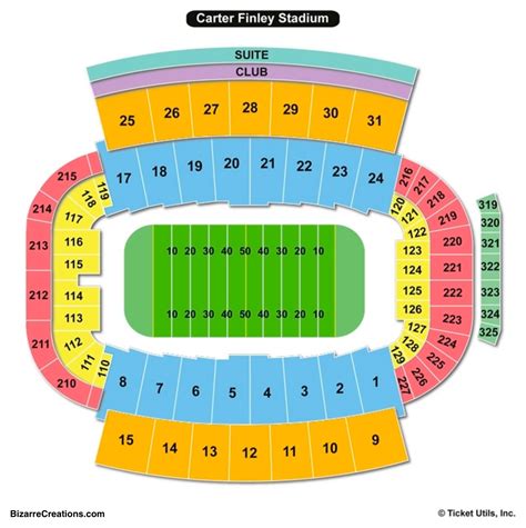 Carter Finley Stadium Seating Chart With Seat Numbers - Stadium Seating ...