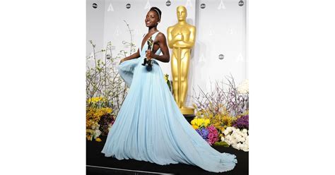 Lupita Nyongo In Light Blue Prada Dress At Oscars 2014 Popsugar Fashion Photo 14