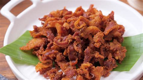 Thin Sliced Crispy Fried Pork Belly Youtube