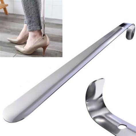 22 Extra Long Handle Shoe Horn Stainless Steel Handled Metal Shoehorn