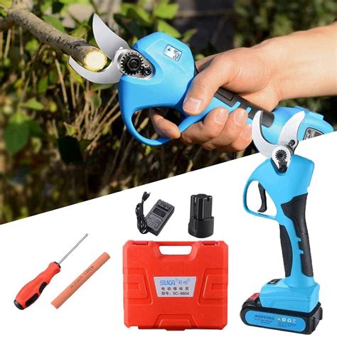 Electric Pruning Shears With Finger Protection Cordless Pruner 2Ah