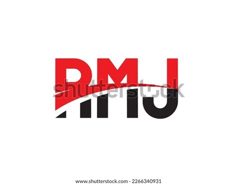 Rmj Letter Initial Logo Design Vector Stock Vector Royalty Free