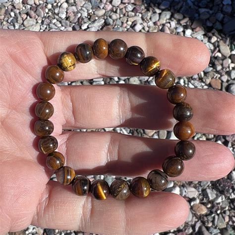 Tiger Eye Stretch Bracelet Etsy