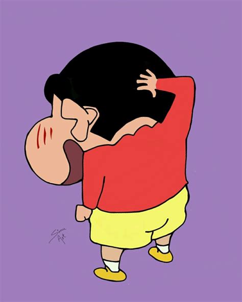 Shin Chan Laughing Style By Artofauzar Simranjeet Kaur Disney