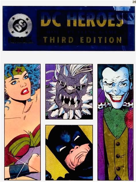 Cool Comic Art On Twitter DC Heroes Role Playing Game 1993 Cover By