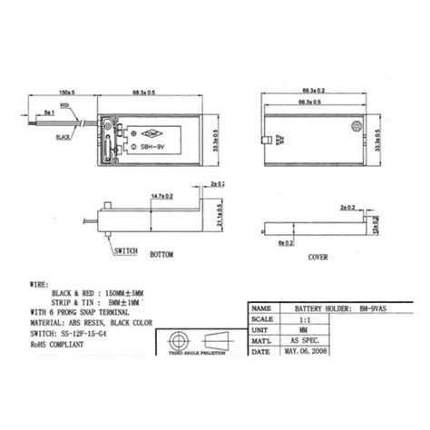 PORTAPILAS PILA 9V CON TAPA