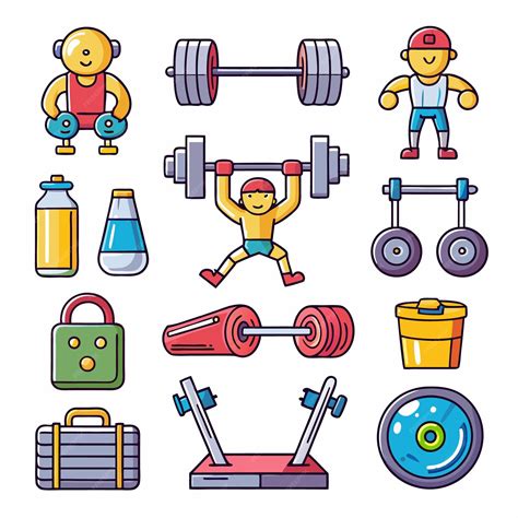 Essential Gym Equipment Icons for Fitness Enthusiasts | Premium AI