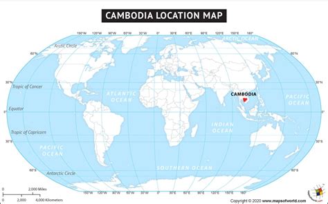 Where Is Cambodia Located Location Map Of Cambodia