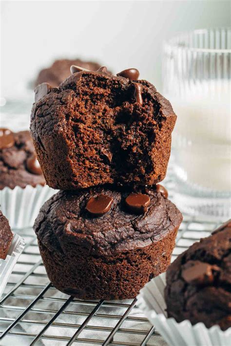 Double Chocolate Pumpkin Blender Muffins Making Thyme For Health