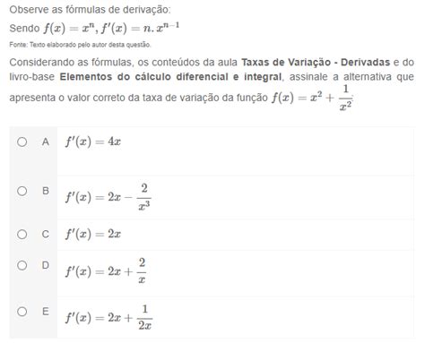 Assinale A Alternativa Que Apresenta O Valor Correto Da Taxa De