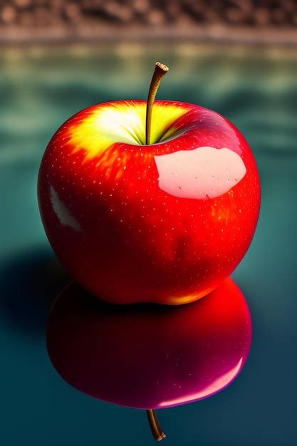 Premium AI Image | A black apple from a tree branch