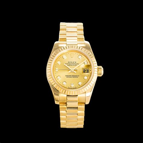 Rolex Datejust Ref179178 26mm Gold Dial