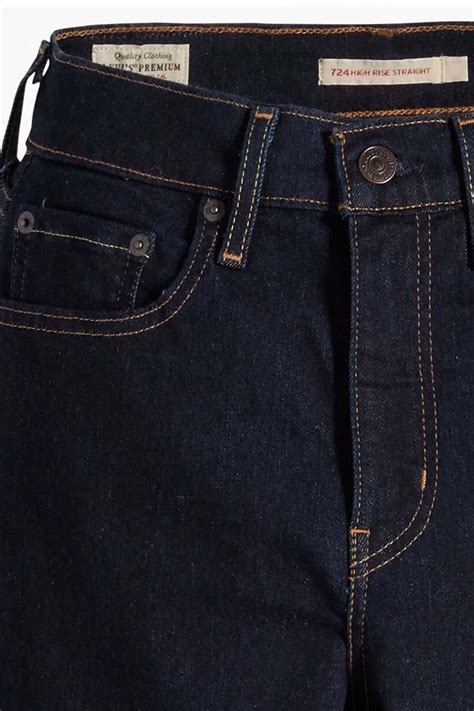 Levis High Rise Straight Kad N Jean Pantolon Blue Wave Rinse